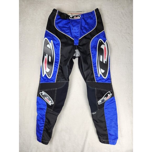Pro Grip Motocross Pants MX Made in Italy Schoeller Blue Black Size 32 - Picture 1 of 15